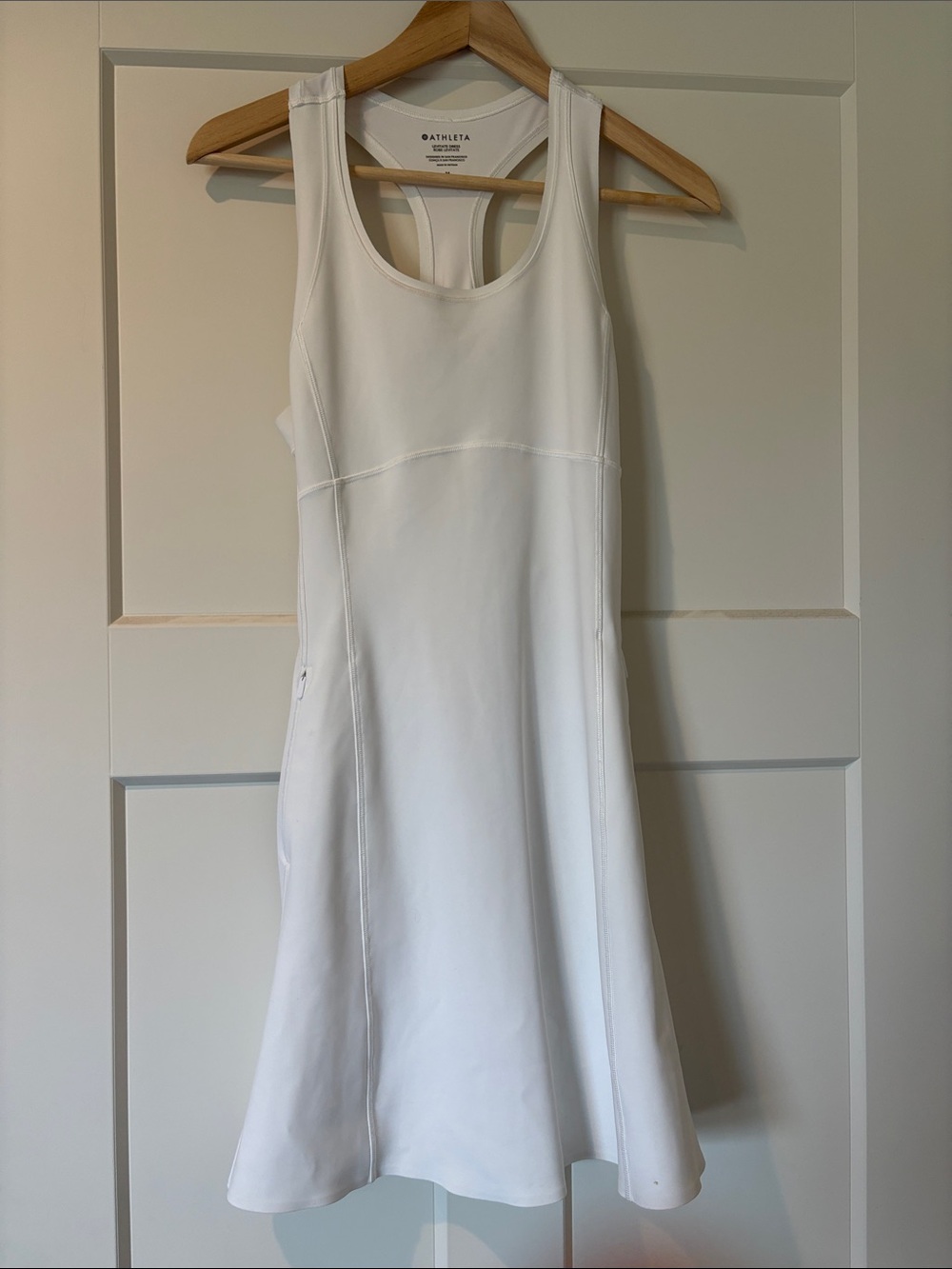 Athleta White Racerback Active Dress